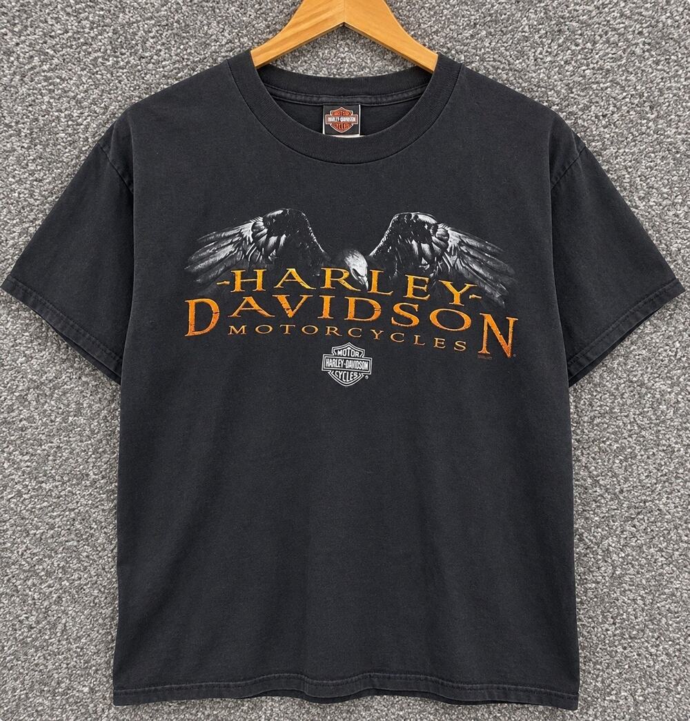 Harley Davidson Mens 4XL Black T-shirt Washington D.C. American Eagle